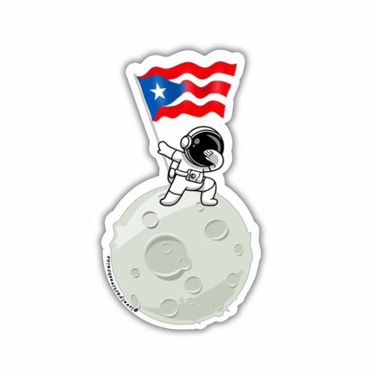 I am Boricua even on the moon | Sticker