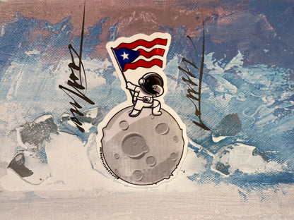 I am Boricua even on the moon | Sticker