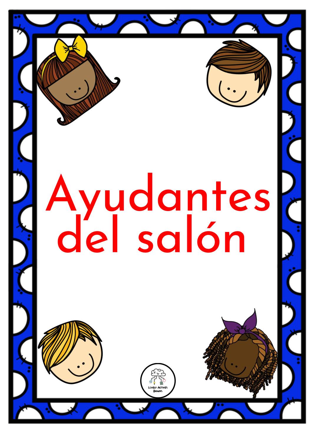 Ayudantes del Salón | Tarjetas Imprimibles | PDF