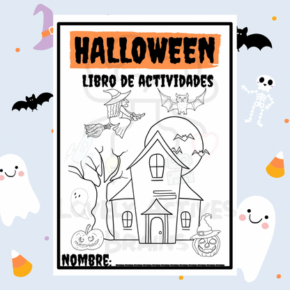 Halloween Activity Book: Spanish Version