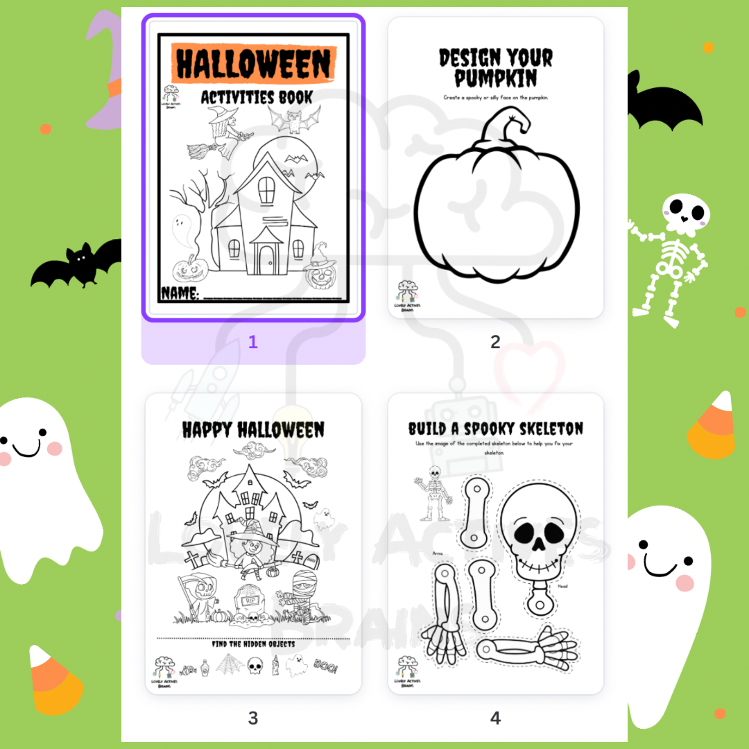 Halloween Activities Book: English Version