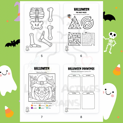 Halloween Activities Book: English Version