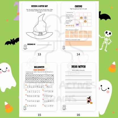 Halloween Activities Book: English Version