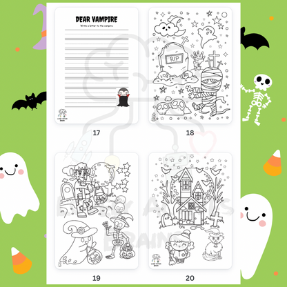 Halloween Activities Book: English Version