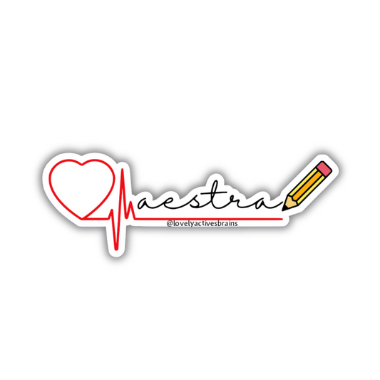 Amor de Maestra | Sticker