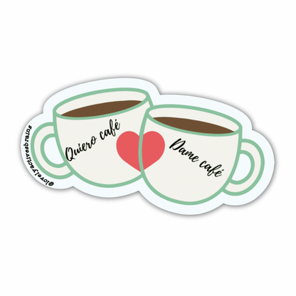 Quiero Café Sticker