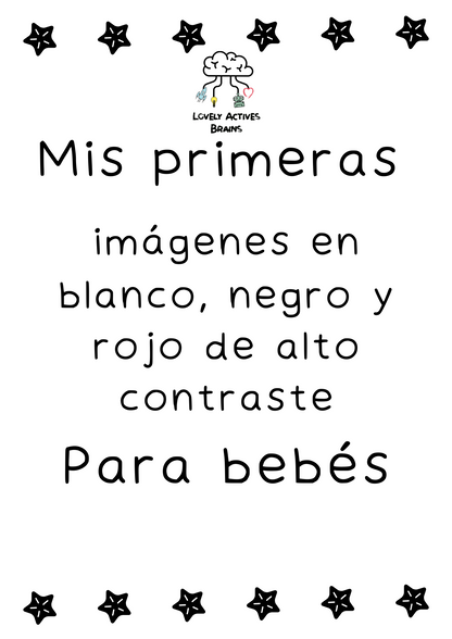 Mis primeras imágenes en blanco, negro y rojo | Alto Contraste | Hojas imprimibles