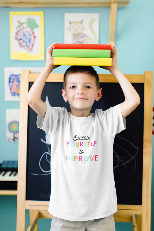 Educate Yourself to Improve! | Boys Shirt