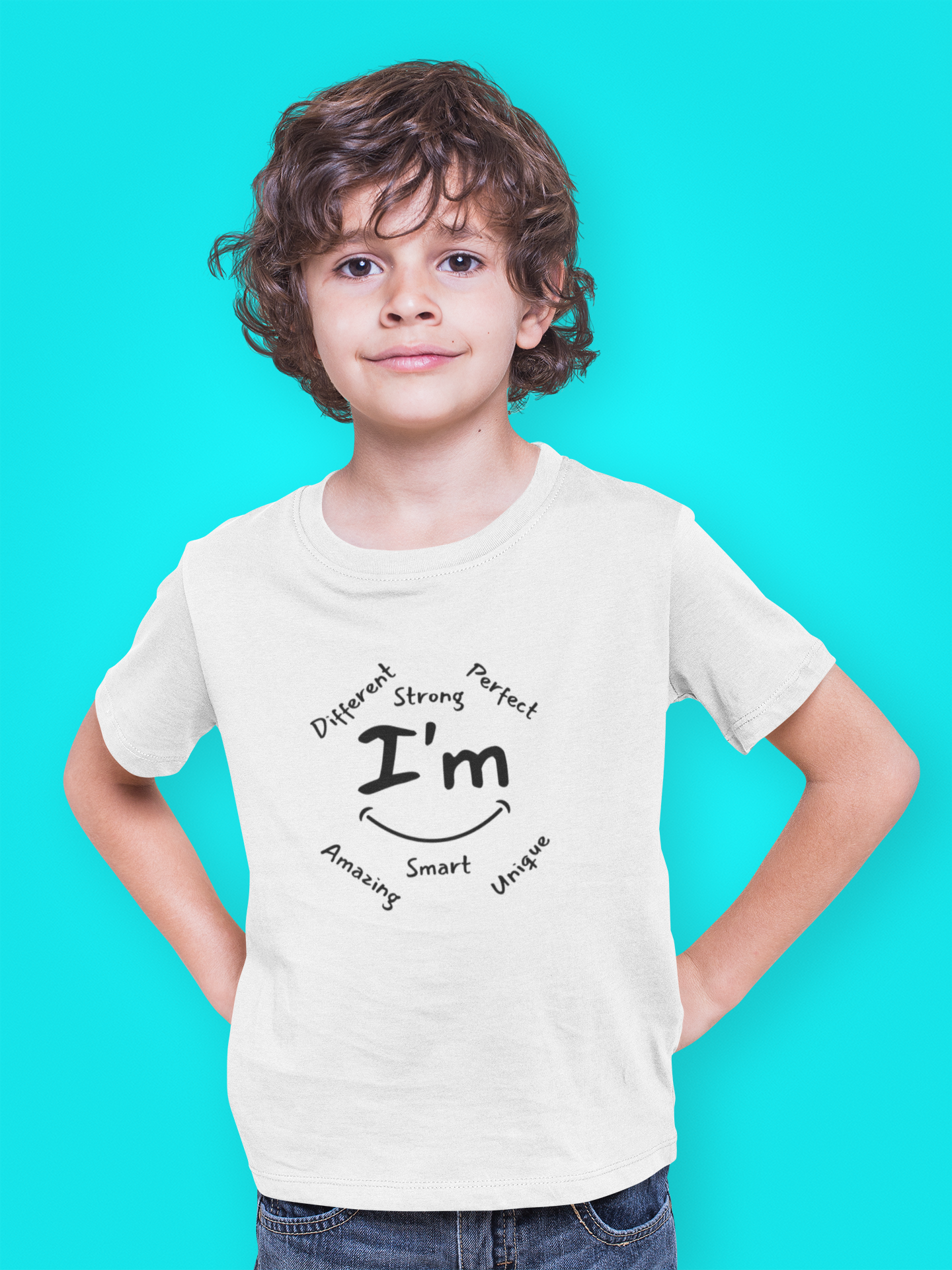 I'm Motivational Words | Boys Shirt